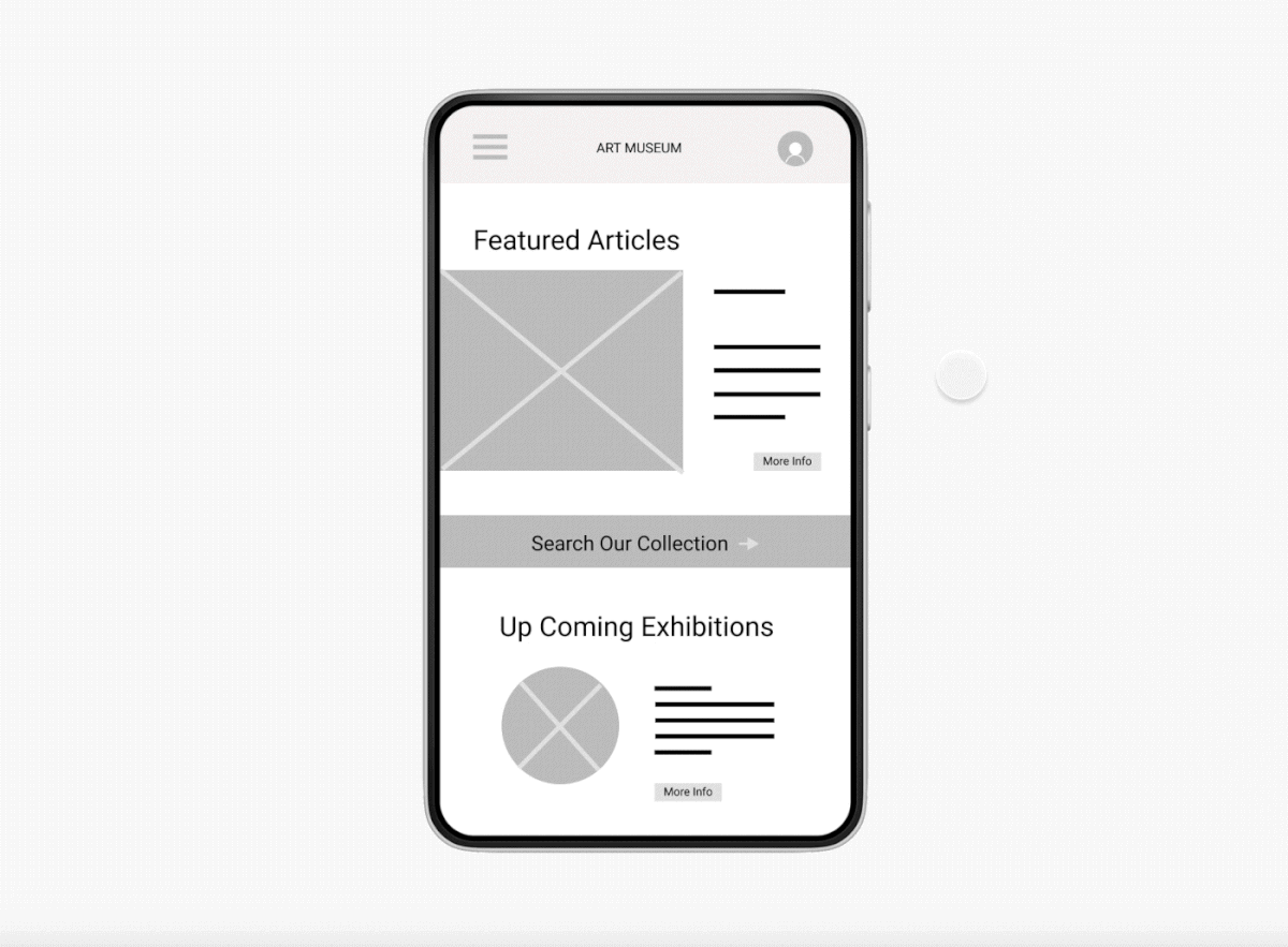 Art museum Case Study Figma Google UX Certification identity Mobile app UI/UX UX design