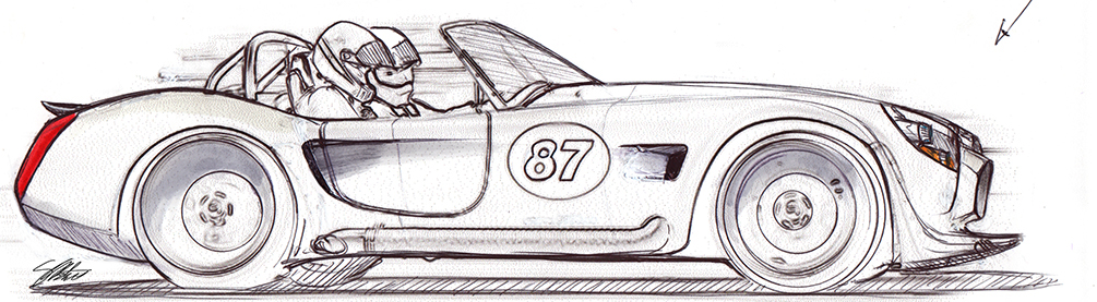 cobra car shabtai hirshberg design redesign automotive   sketch