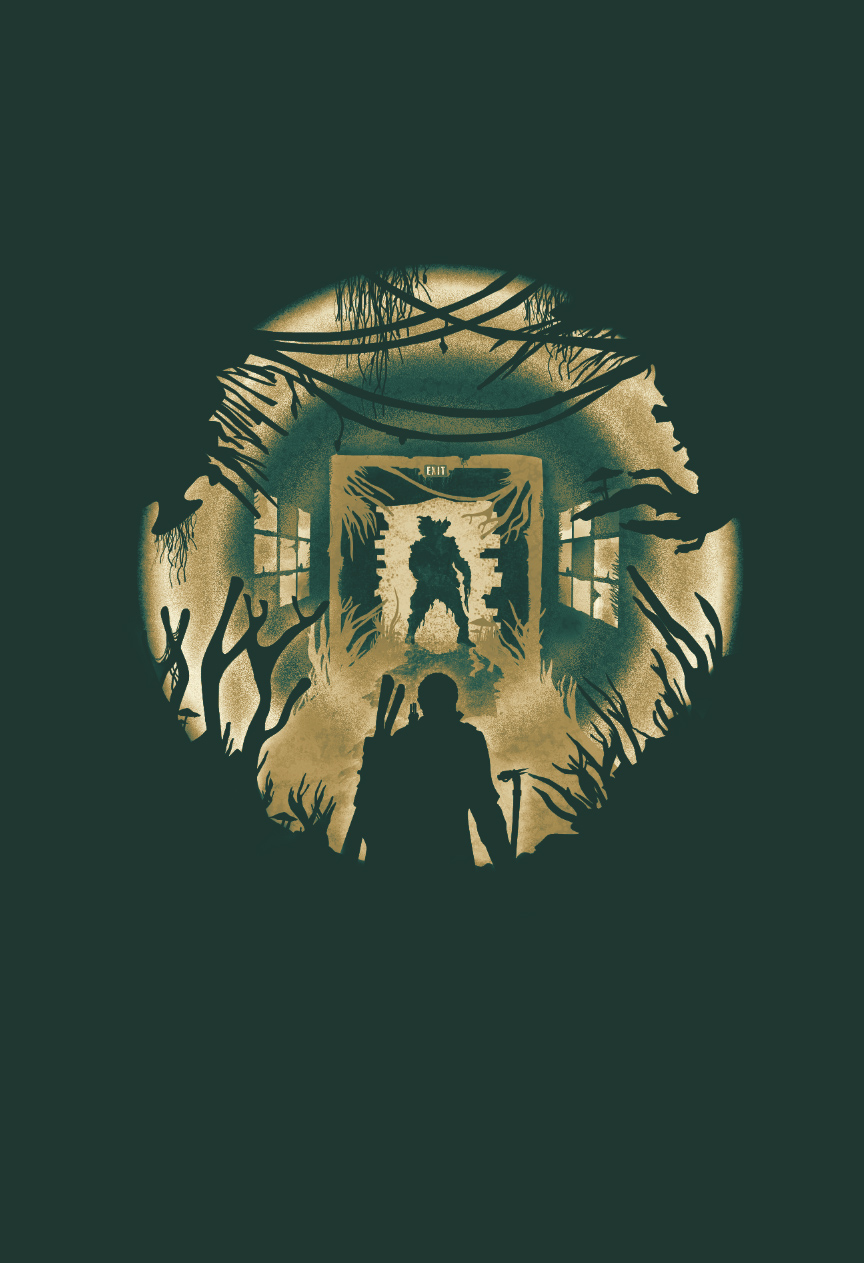 Thelastofus Playstaion3 fanart poster Silhouette videogame naughtydog vector minimal ps3 Joel Ellie cordycep giraffe plank