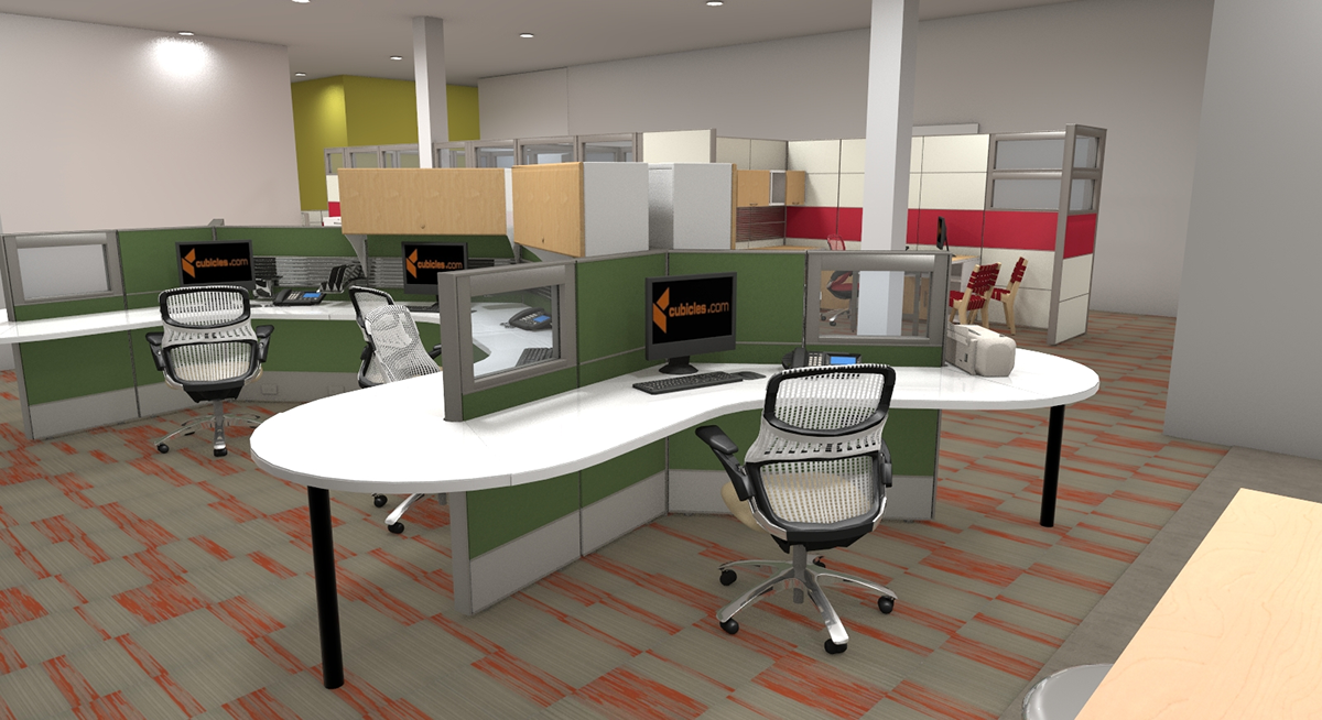 rendering visual impressions office furniture