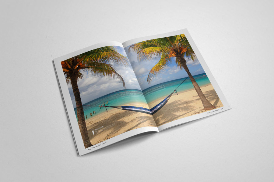 InDesign magazine template Multipurpose clean minimal a4 letter simple magazine