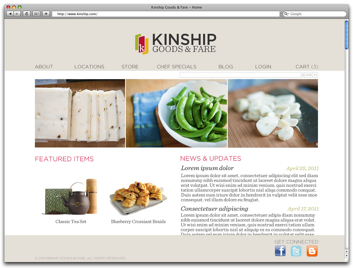 Website kinship deli southern brand
