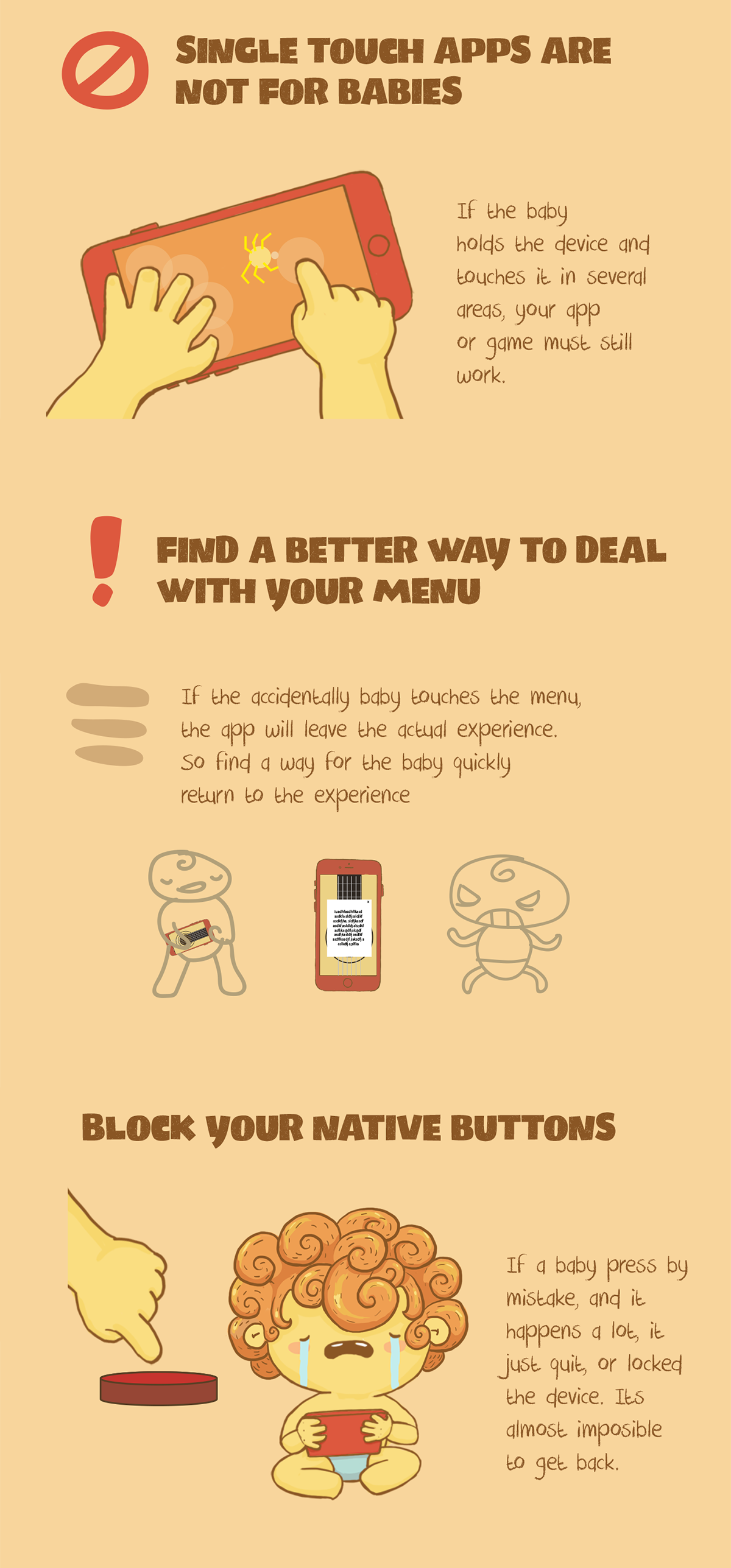baby app ux game ILLUSTRATION  tips