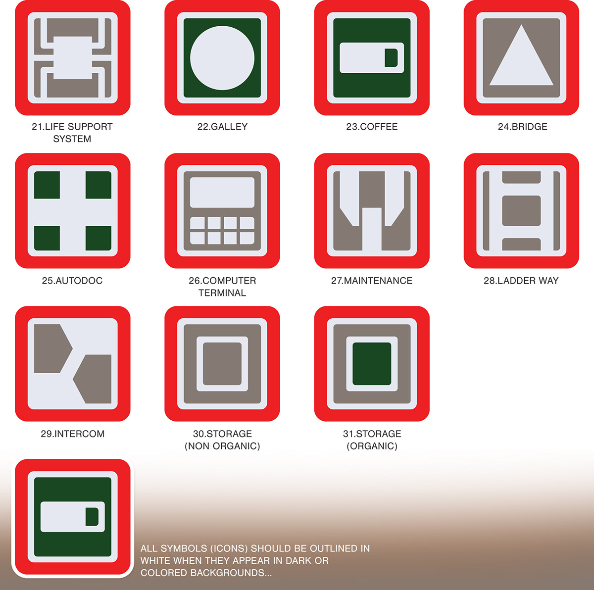 alien Icon semiotic standard ron cobb symbols psd design movie