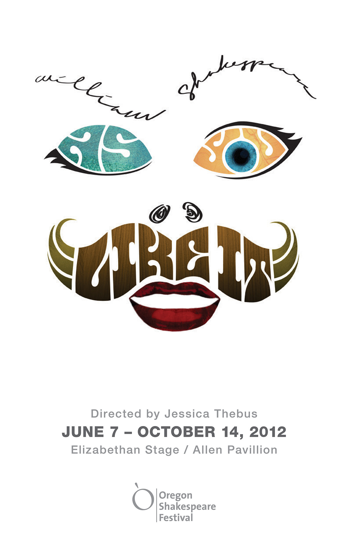 shakespeare theater  Theatre festival poster handmade