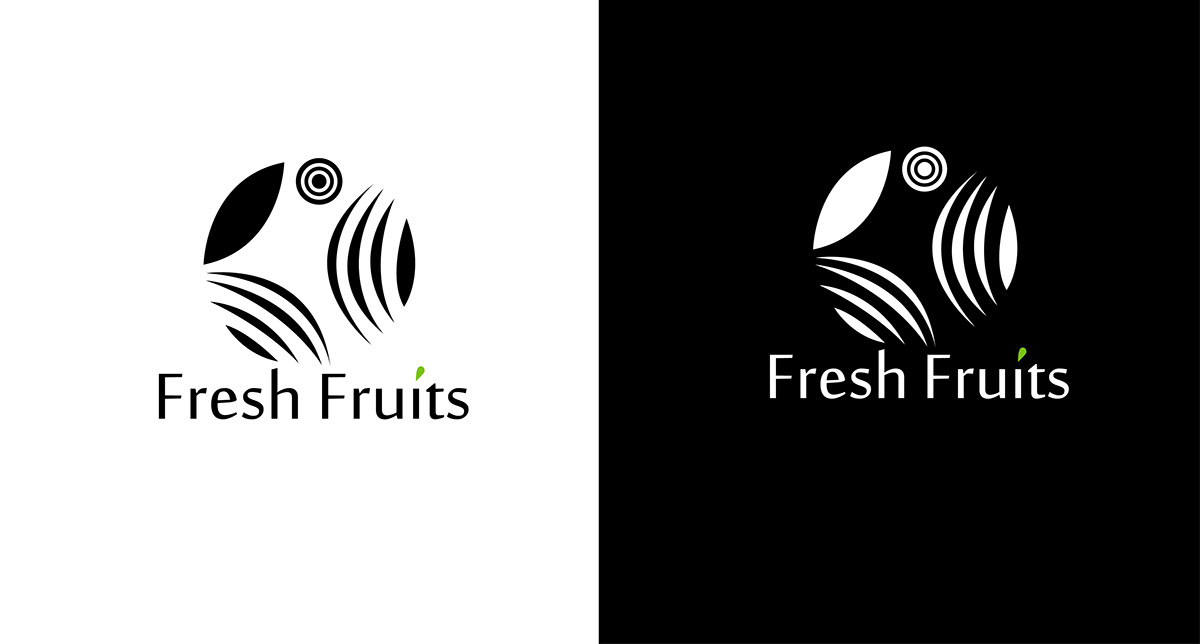 brand identity design Food  fresh fruits healthy logo Logo Design logos marketing  