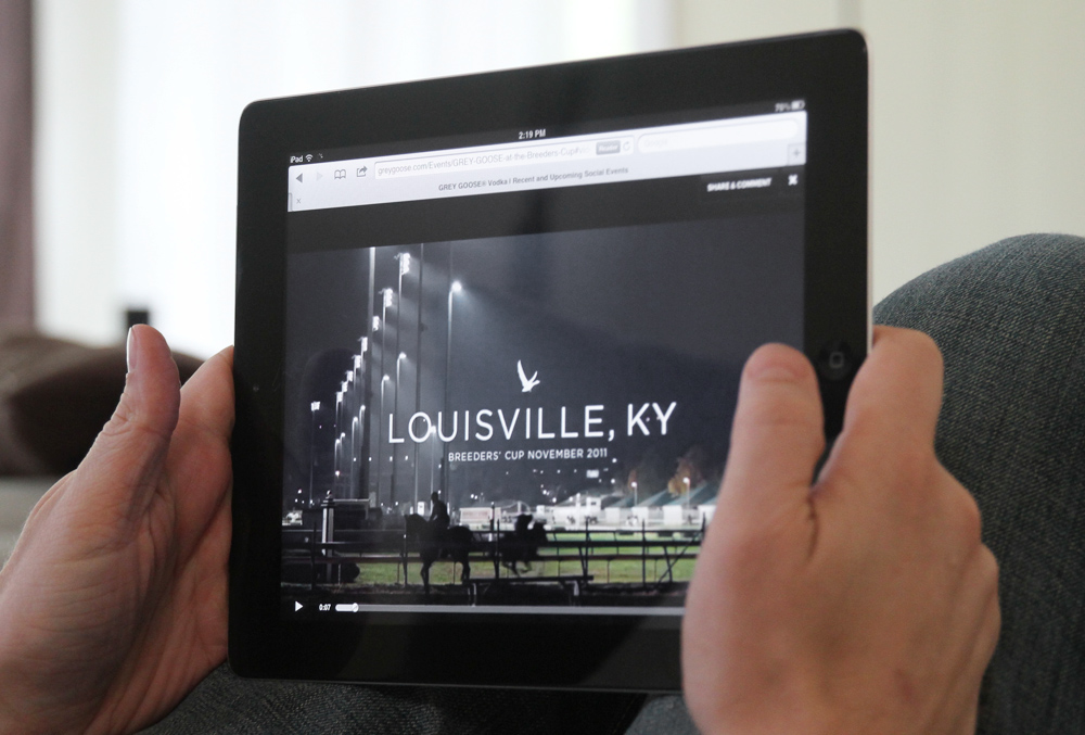 Adobe Portfolio grey goose tablet iPad iphone Vodka Responsive Design Website
