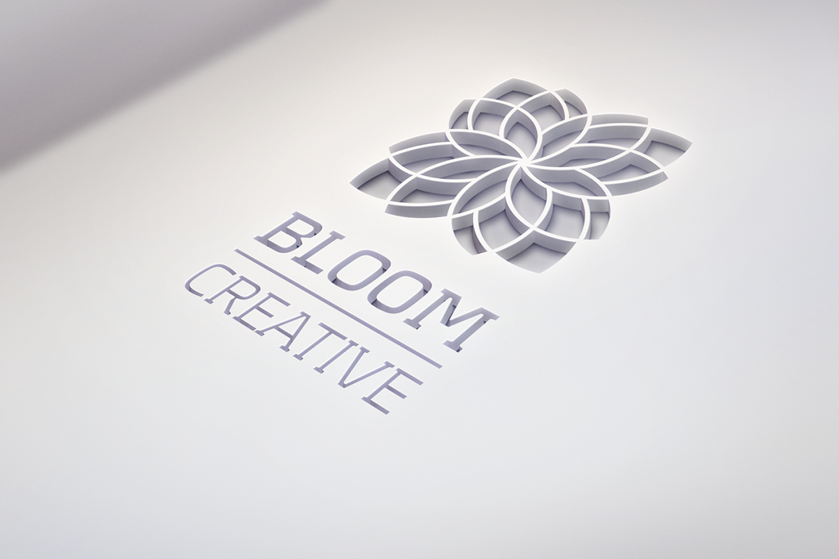 logo brand bloom creative development identity communication image design Promotion Flowers Events diretriz agency