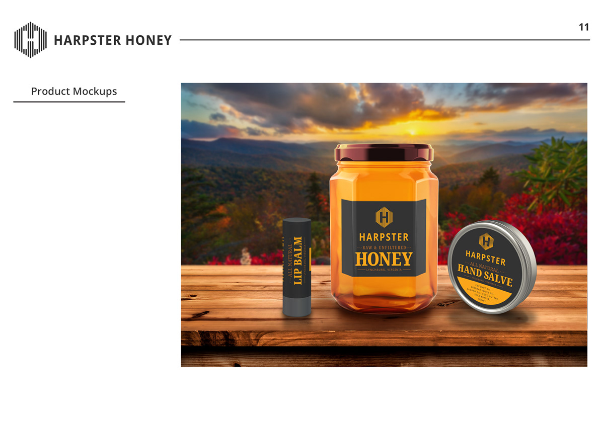 bee branding  Hand Salve honey lip balm logo raw & unfiltered wax