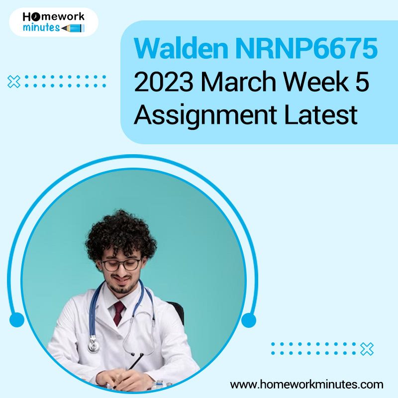 assignment NRNP6675 Nursing homework help walden