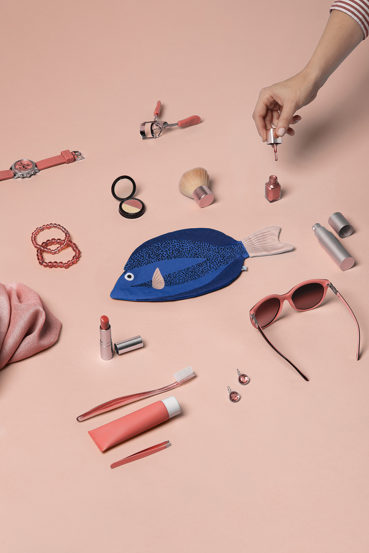 art direction  Photography  still life set design  retouch fish colors Fashion  don fisher products