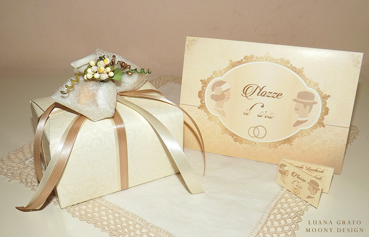 Nozze d'oro golden wedding Invitation Card Biglietti d'invito Love marry rings couple heart angel partecipazioni auguri matrimonio Luana Grato