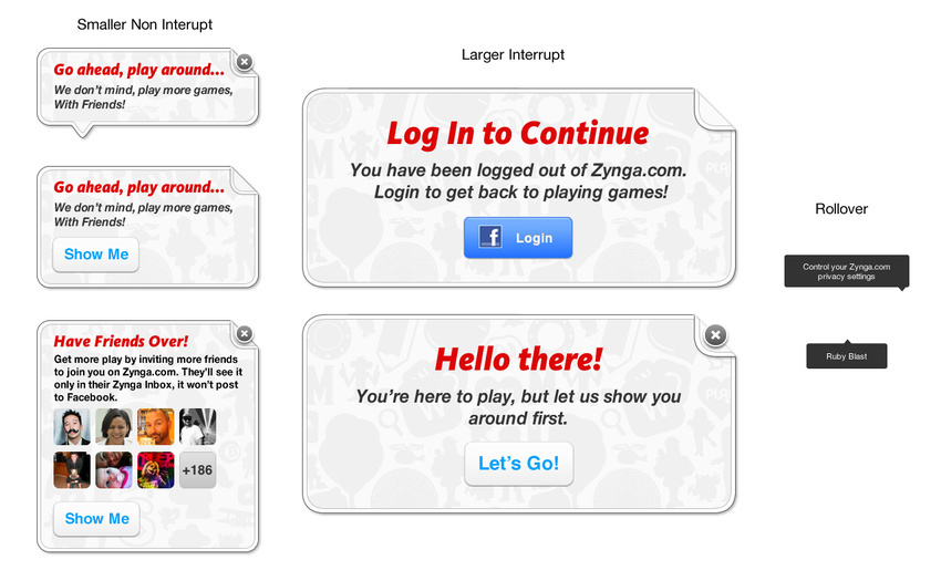 Zynga Website messaging Dialogs stickers sticker