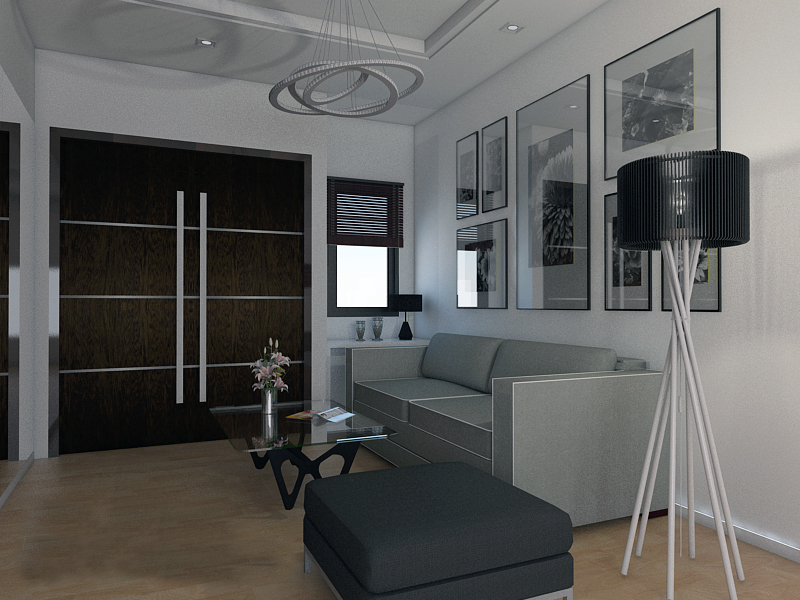 small space living room minimalist modern