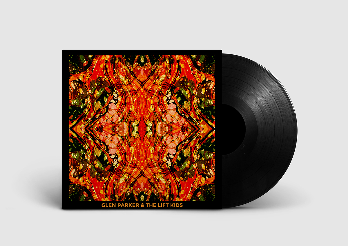 Album album art vinyl kaleidoscope trippy paper marbling