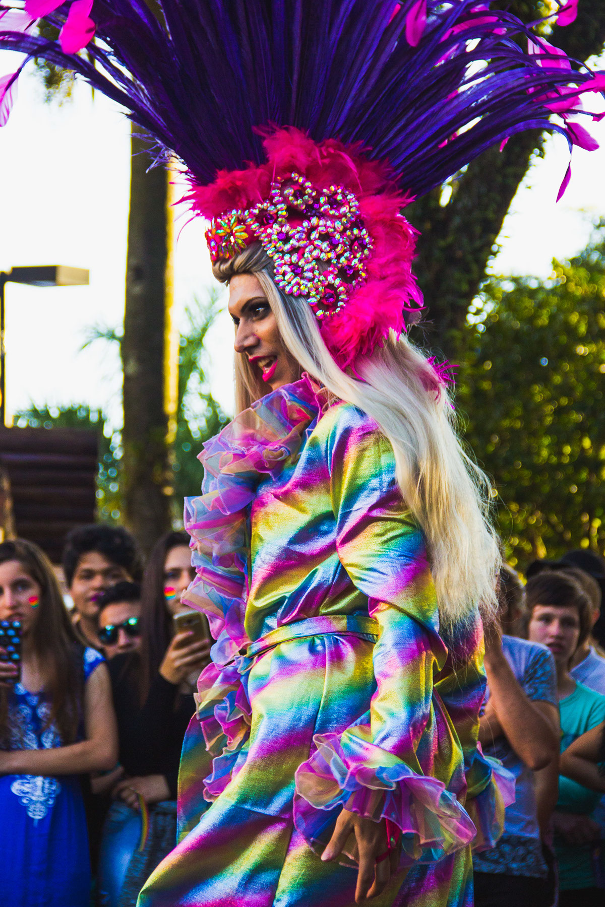 LGBT Santa Catarina rainbow parade chapeco Love fight rights flag Drag