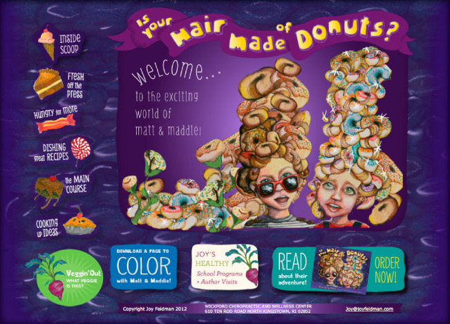 Joy Feldman Donuts  print  web design publishing   book design healthy eating