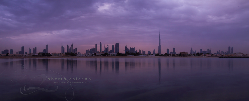 dubai jumeirah sheikh zayed panorama city scape Sunrise DAWN long exposure Canon 7D panoramic