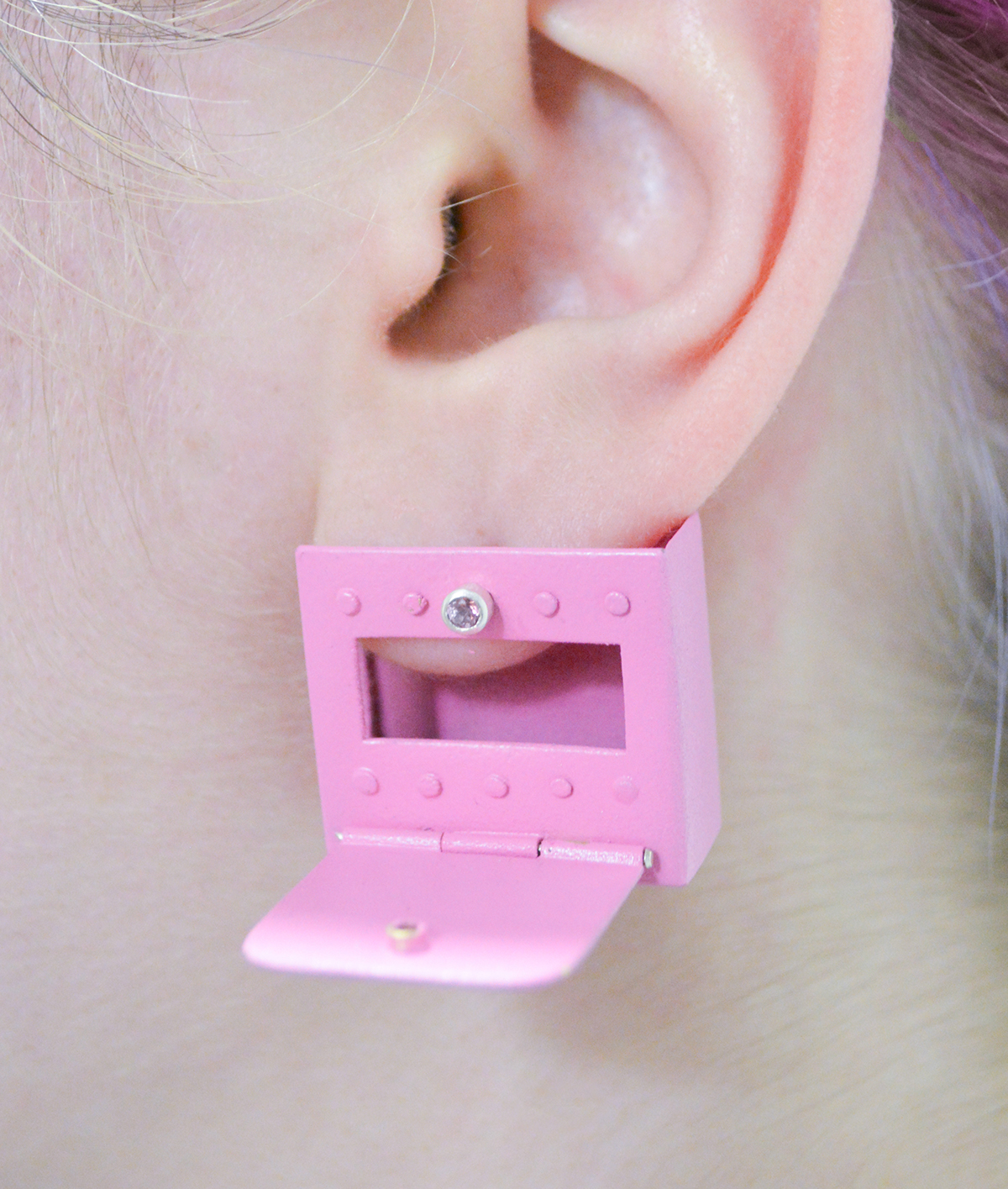 baker miller pink earrings