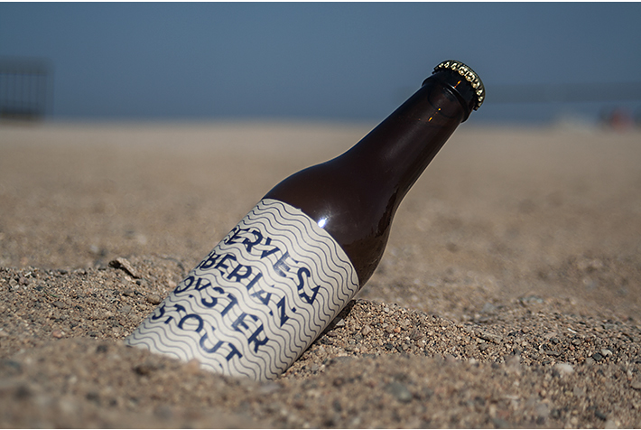 Typeface beer water sea barcelona oyster Bier lettering modular geometry drink type pattern