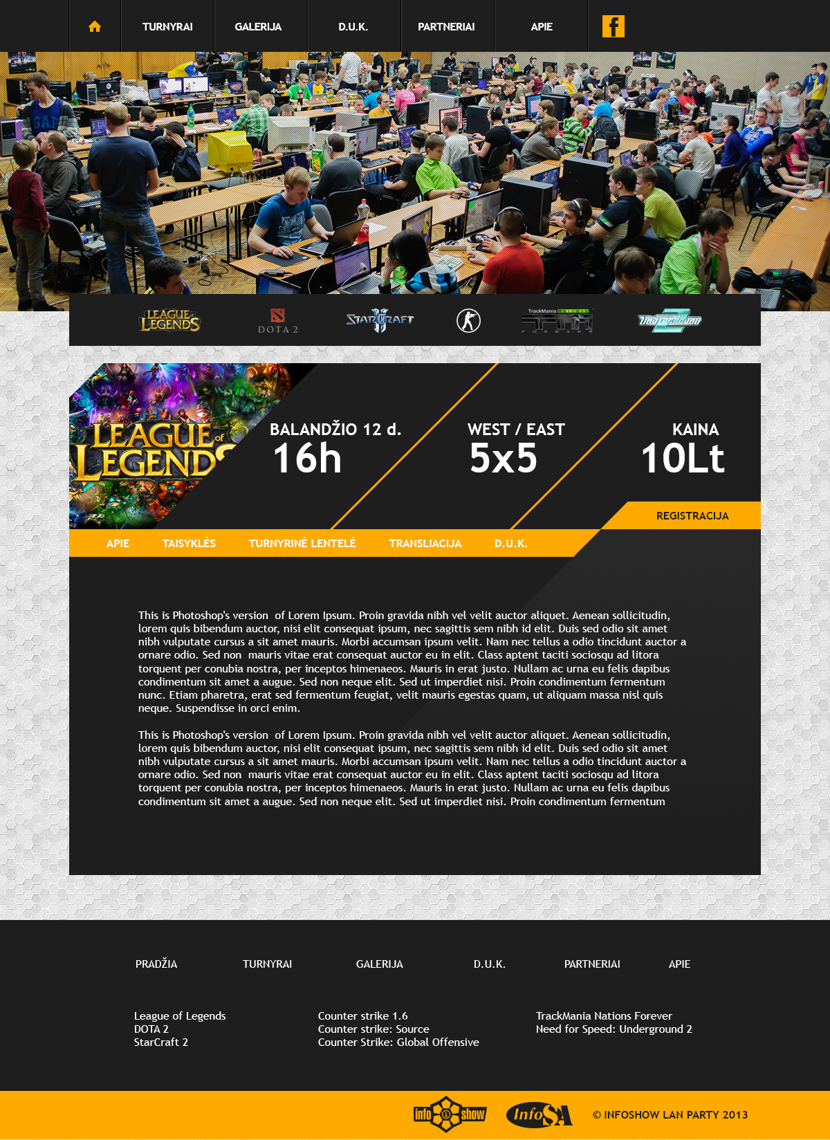 lanparty party Infoshow LAN Games Gaming esports