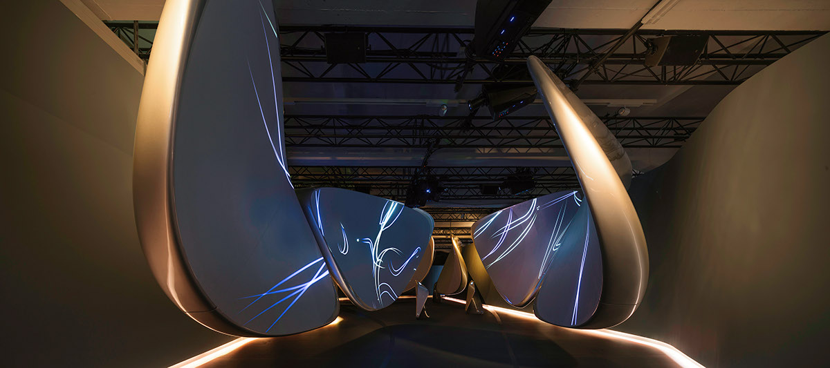 interactive installation media architecture Zaha Hadid Architects universal everything samsung galaxy s8