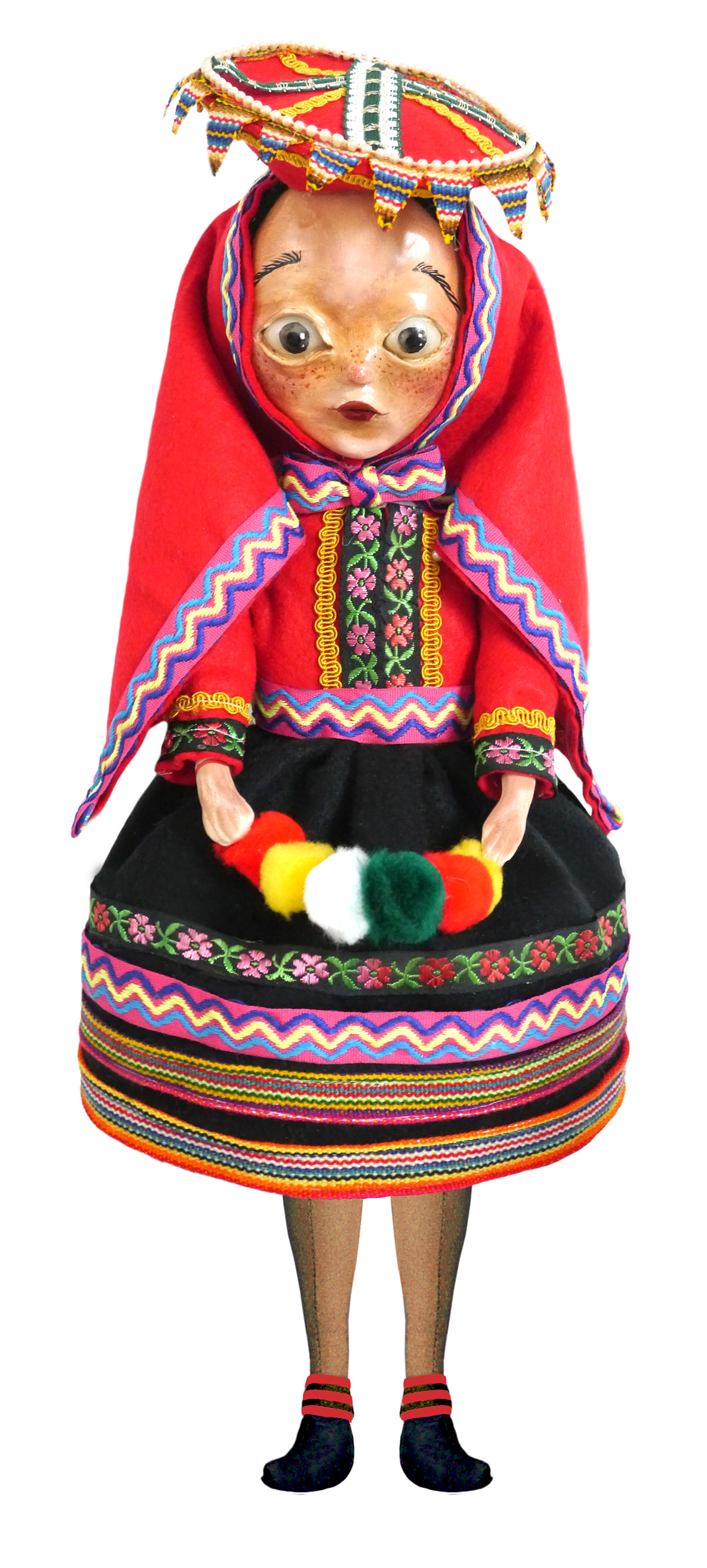 Andean Andes Mountains Artdoll doll Folklore handmade muñeca peru peruvian