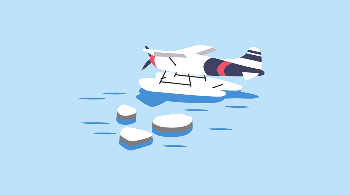 water plane illustration