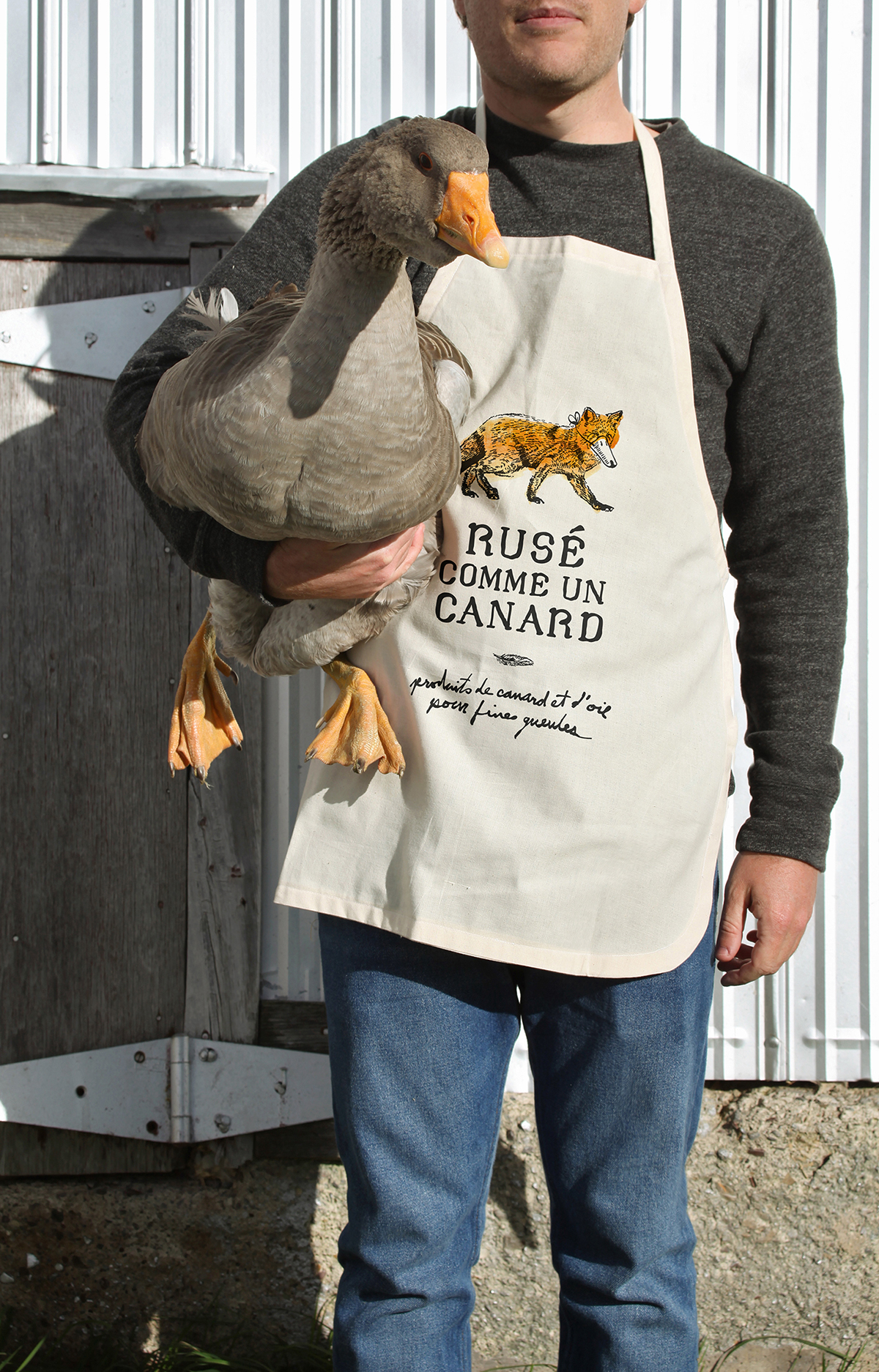 Food  duck Goose meat-eater FOX naming farm hand drawn hunter prey logo identity pattern Quebec
