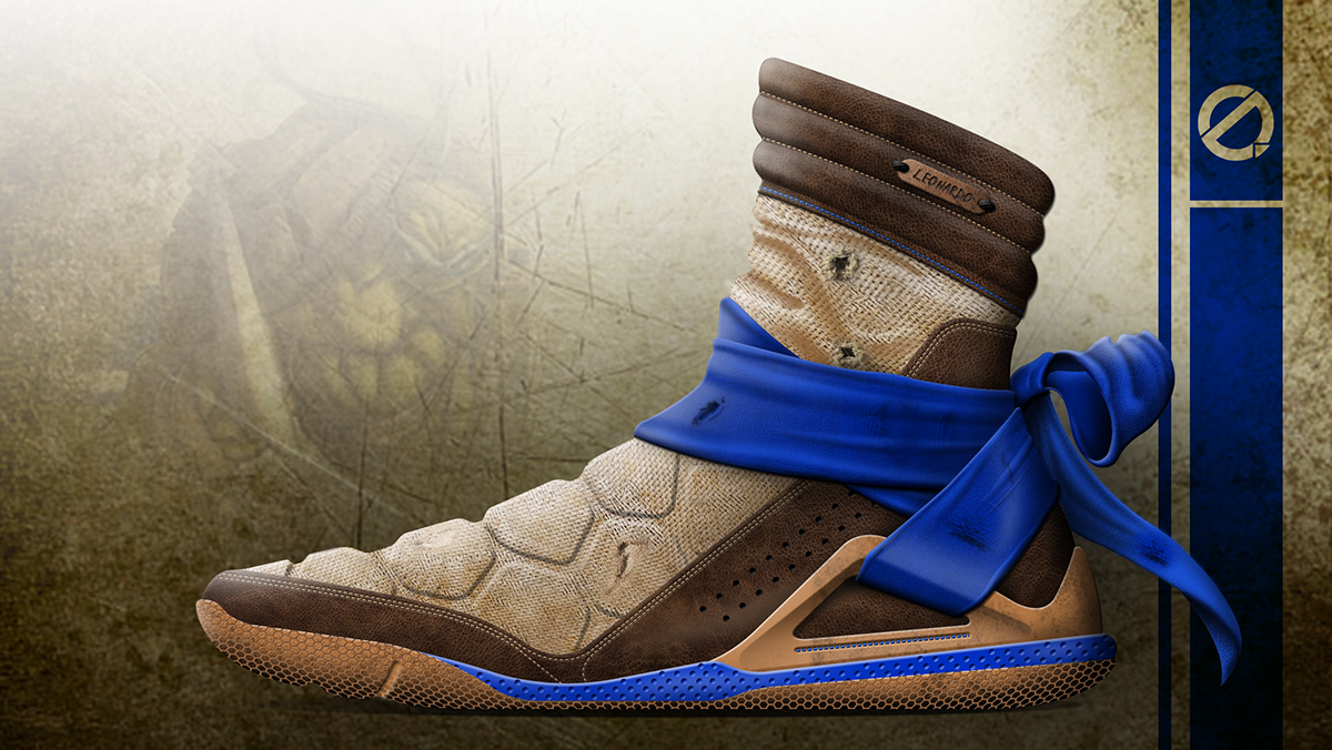 Q.Designs Quintin Williams concept art concept footwear footwear design art Pop Art concept art conceptual art shoes shoe design Classic characters Ninja Turtles
