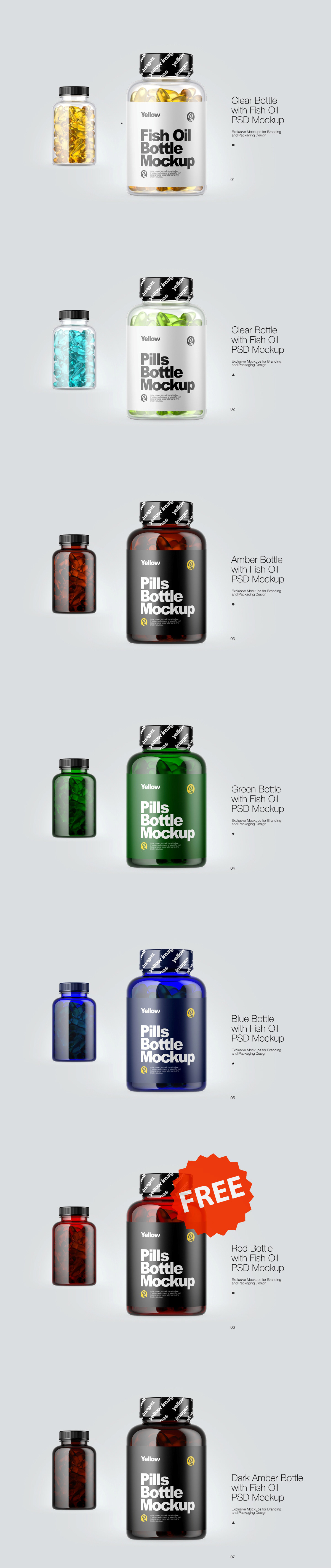 Pills Bottle Psd Mockups On Behance