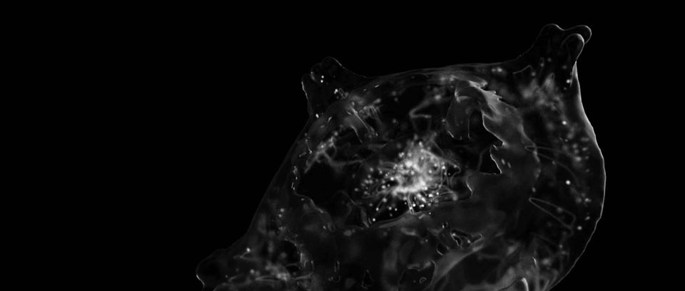 abstract art houdini particles process rnd
