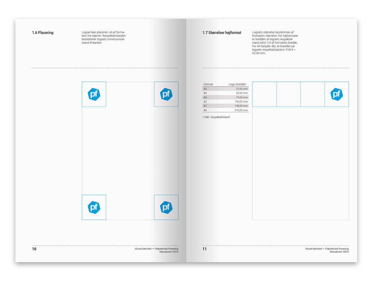 Polyteknisk Forening designmanual logo