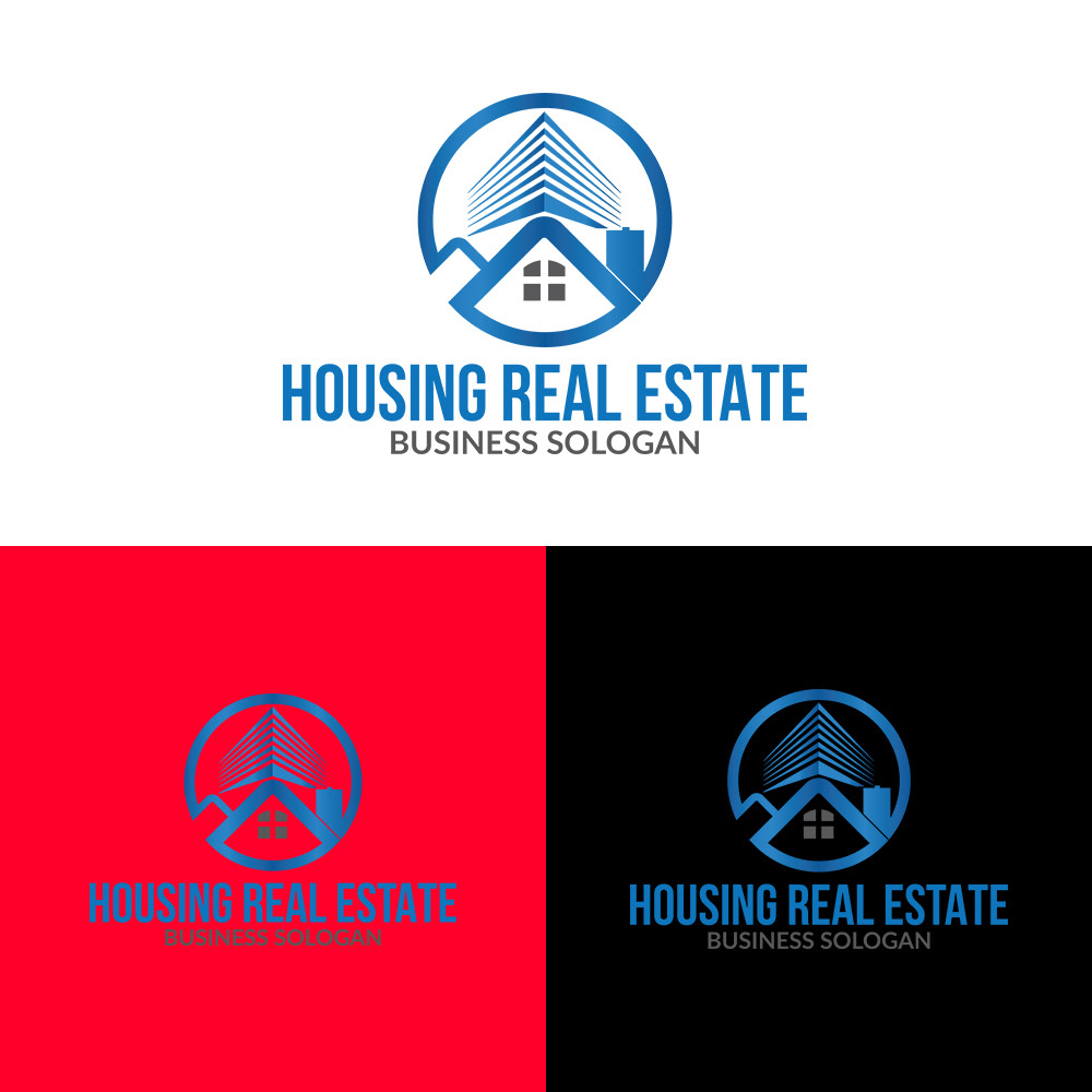 brand identity business Colorful Logo corporate custom logo letter logo minimalist real estate