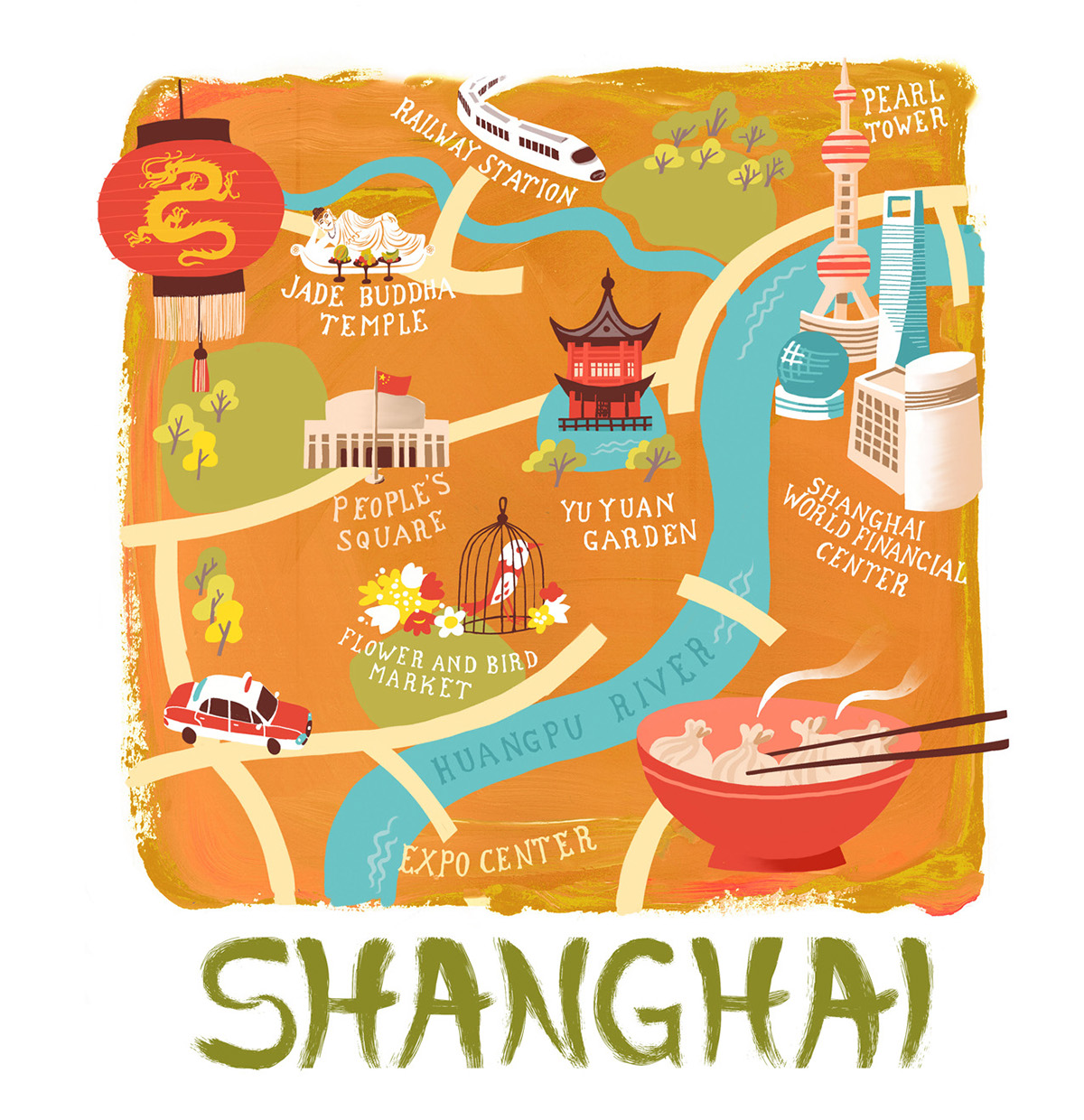 maps mappe lettering vacation Holiday editorial Travel ILLUSTRATION  illustratedmap mapdesign