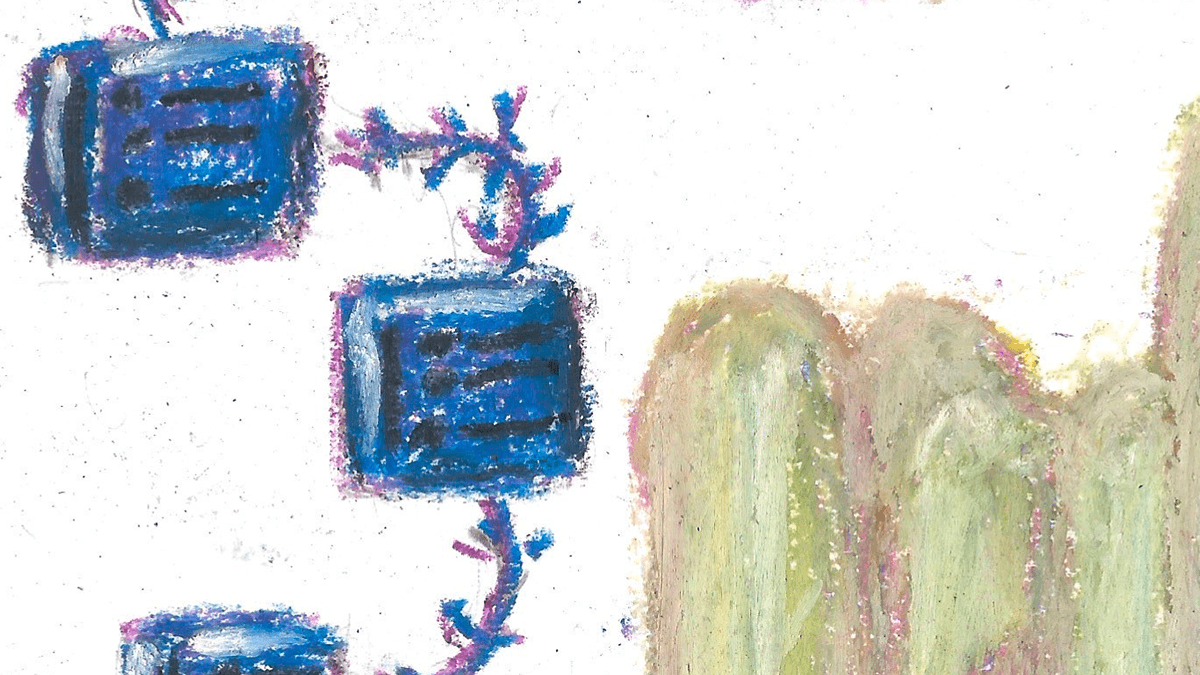 oil pastels on paper texture details - editorial illustrations for magazine campaign - business 