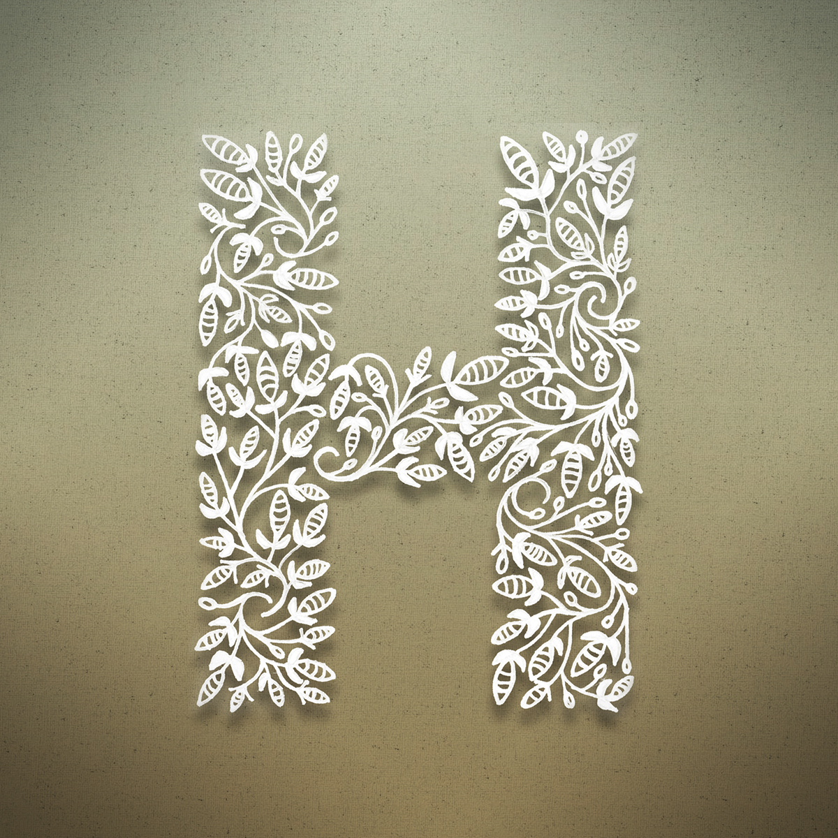alphabet lettering floral pattern botanical initials letters capitals dropcap HAND LETTERING