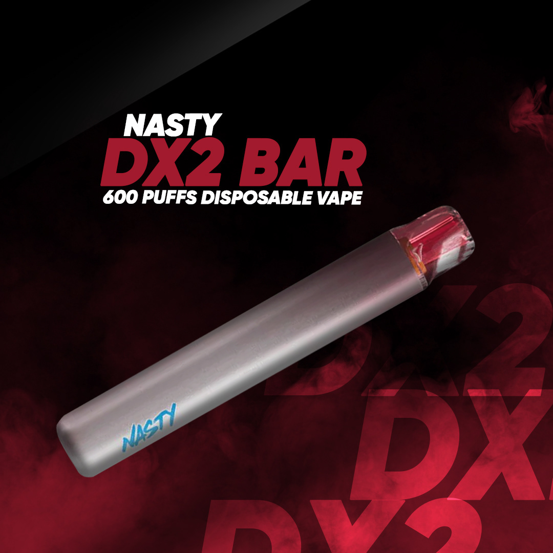 The Nasty DX2 Bar 600 Puffs Disposable Vape is a compact device that offers up to 600 puffs without 