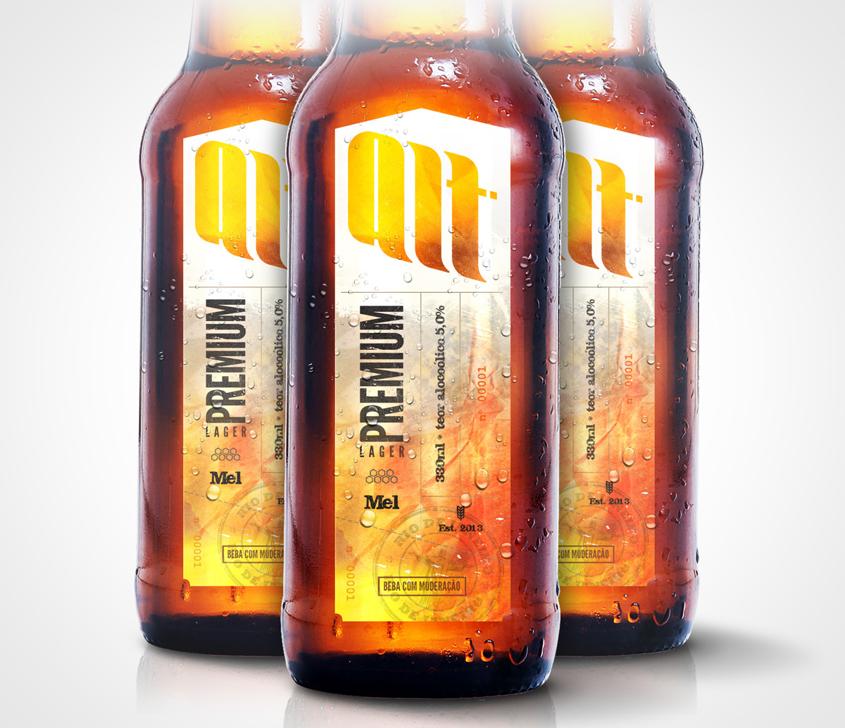 alt. Cerveja beer beer label rótulo design  brand  identidade identity  premium lager mel