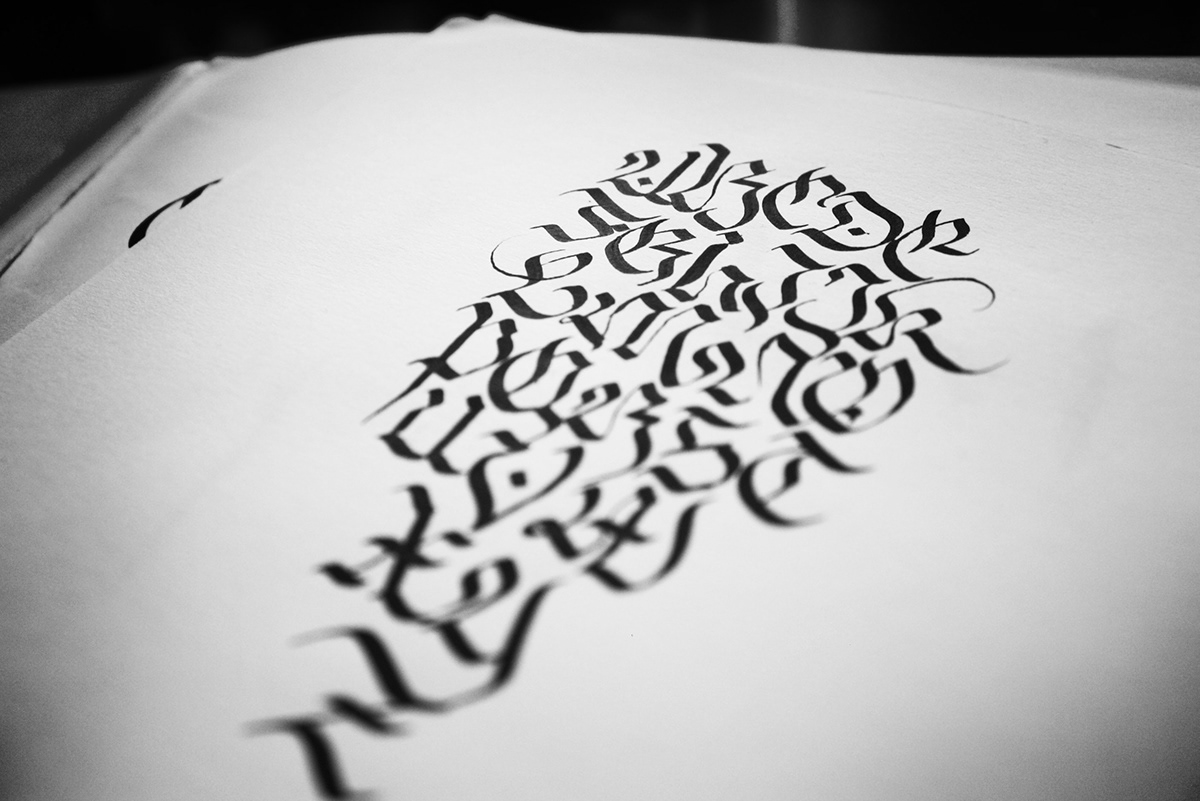 lettering words alphabet ink calligraphy pen sketch book random stuff never quit