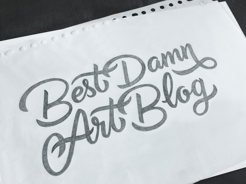 type lettering Handlettering paint brush Script instagram