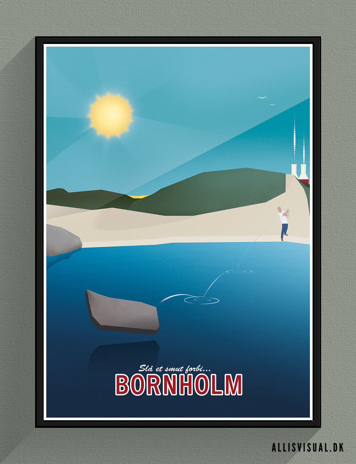 bornholm poster beach Island Nature