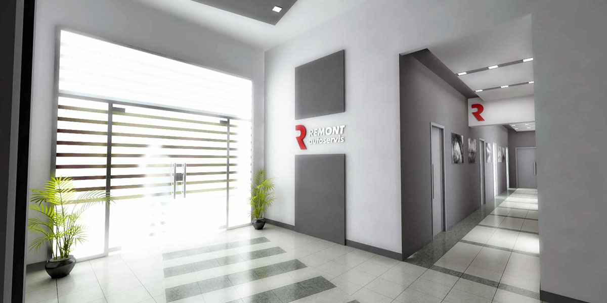 Office headquarters of Remont company interior design