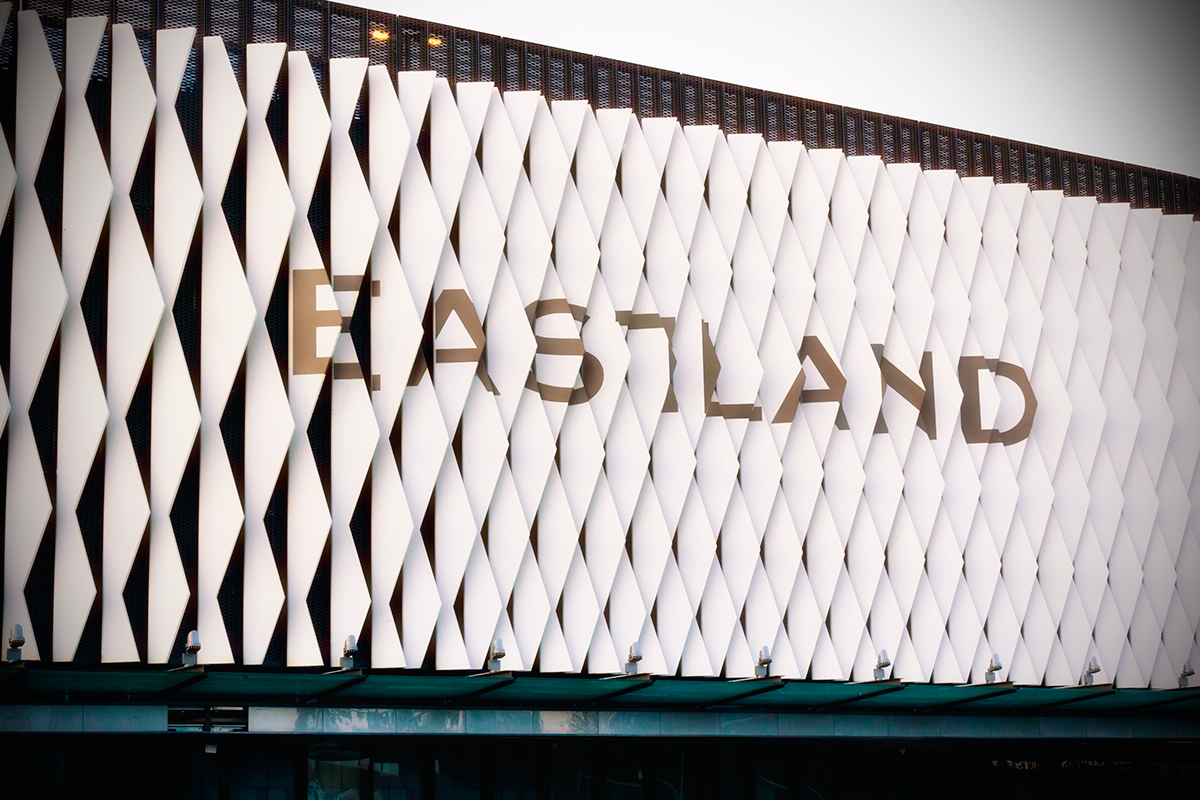 Eastland Melbroune Signage wayfinding minimal Shopping upopia