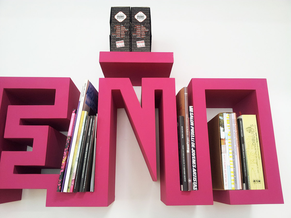 diseño biblioteca pantone libros books library Interior design Authentic industrial 3D