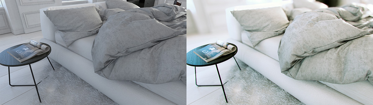 modern Interior modern interior digital cloth bed bedroom