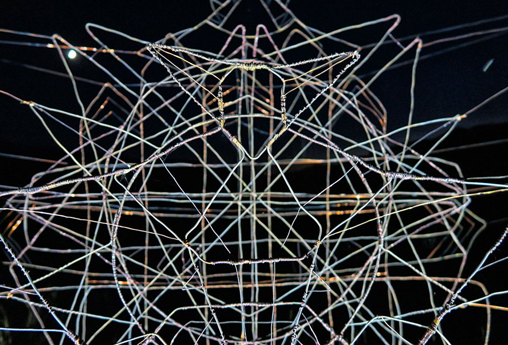 kvachi sculpture installation wire conceptual art endless festinova garikula DIY contemporary contemporary art