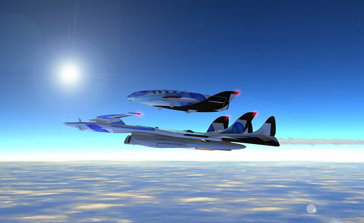 Space   Travel Aircraft concept future Technology innovation