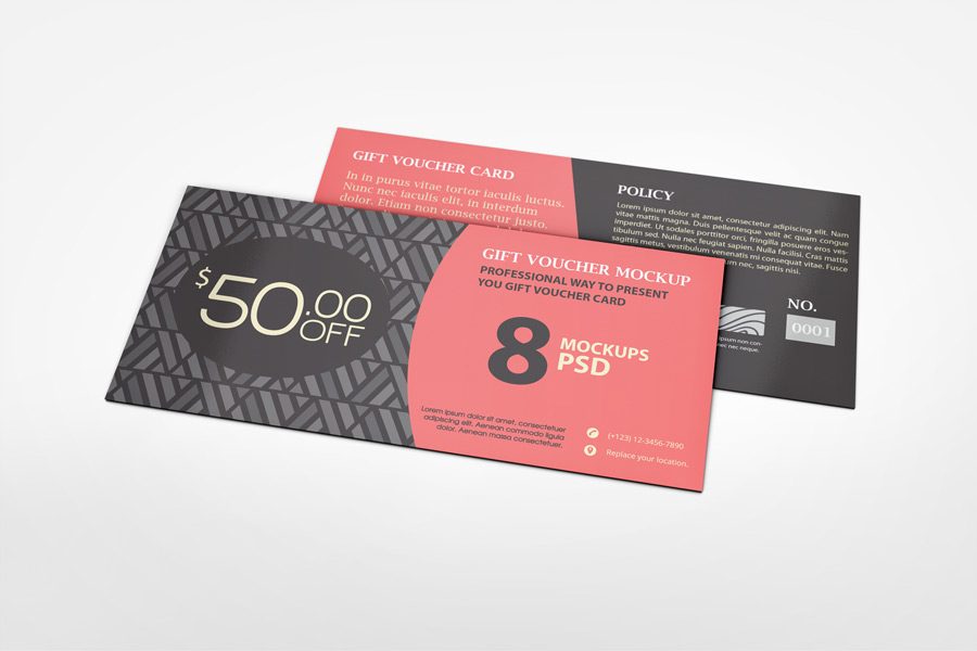card certificate commerce COUPON discount discount coupon Display gift gift coupon gift voucher Voucher Card voucher mockup market mock-up voucher