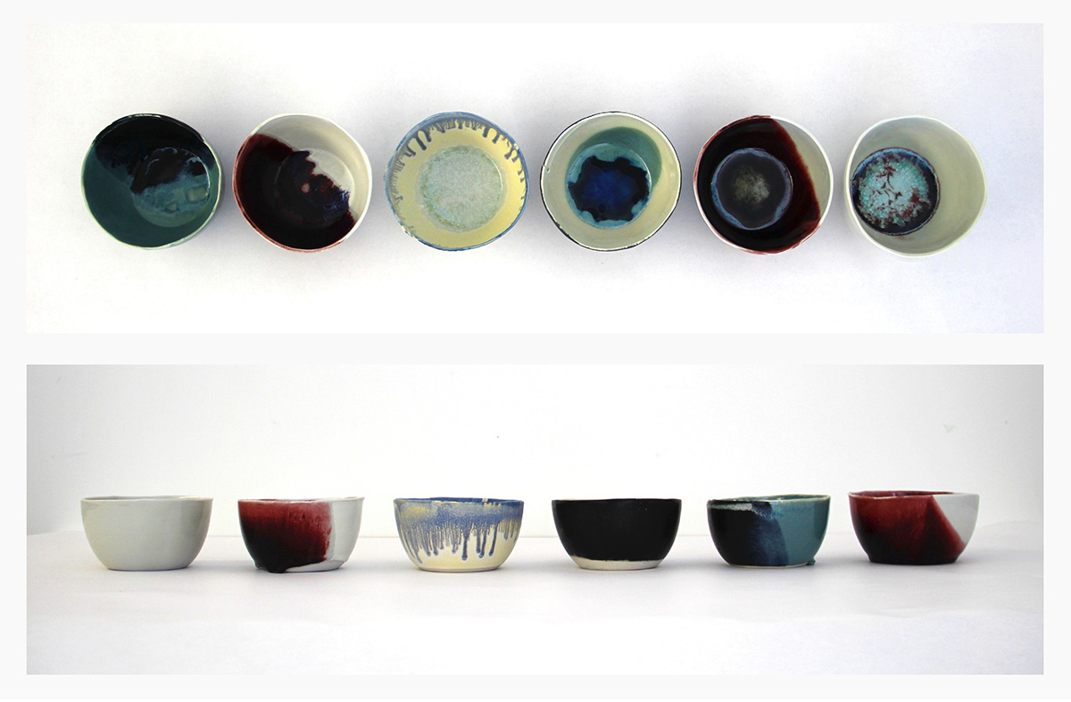 ceramics  bowls glaze slip casting porcelain frit tableware